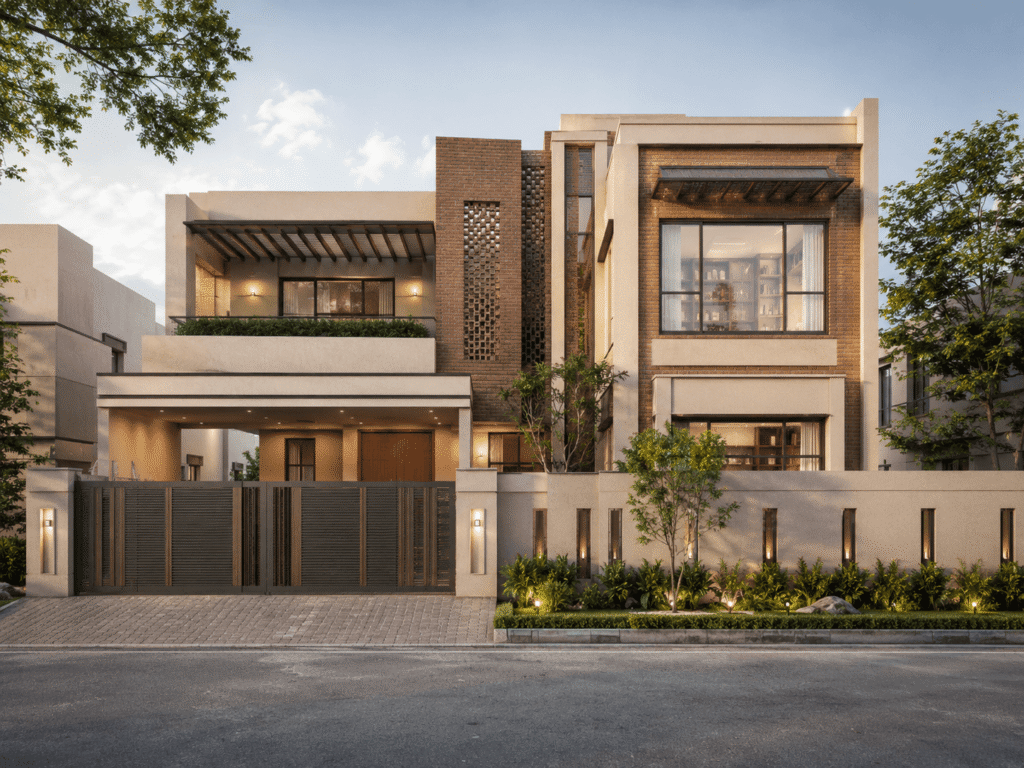 executive home office & modern residence